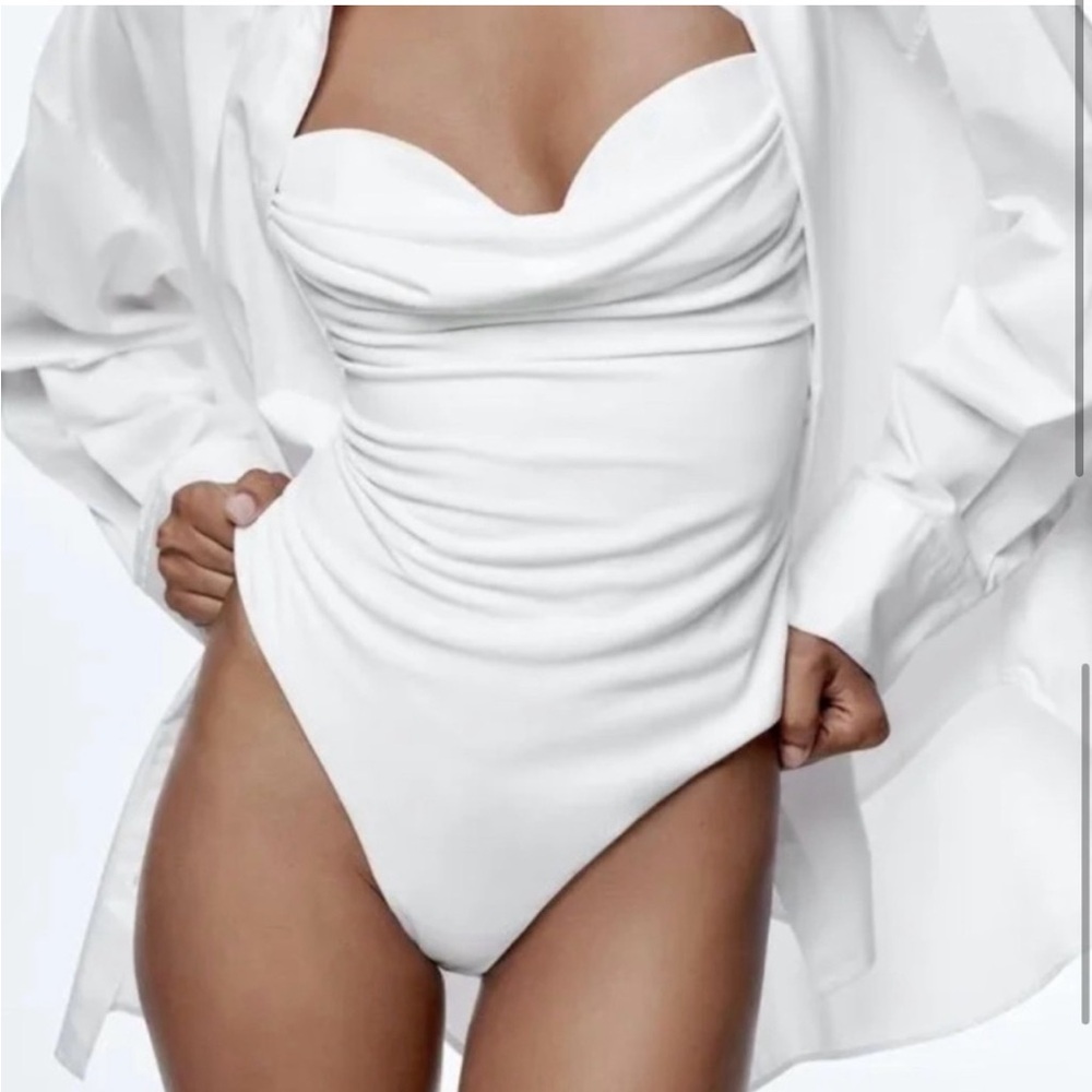 Zara white bodysuit
